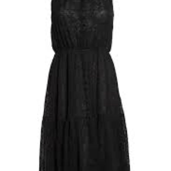 💐Black Button Front Textured Midi Dress💐 - Picture 8 of 8